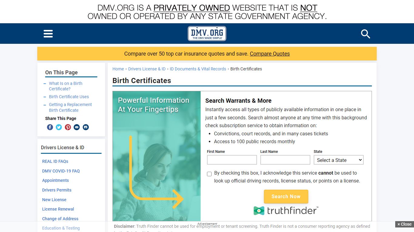 How to Get a Copy of Your Lost Birth Certificate | DMV.ORG